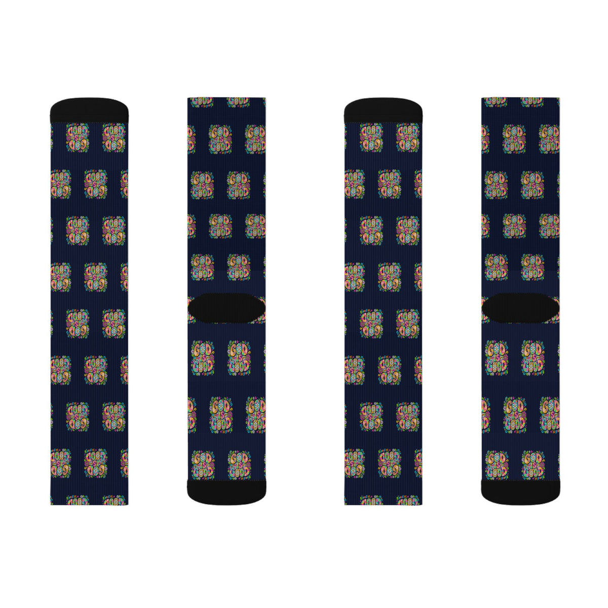 God Is Good So Good crew socks by Weak Things view 4