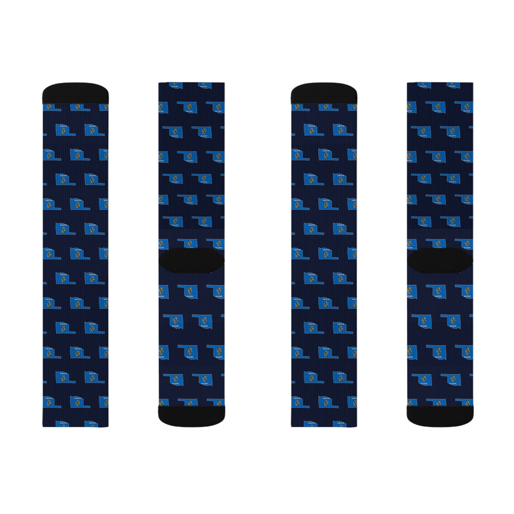 Oklahoma Mission Flag Map Socks