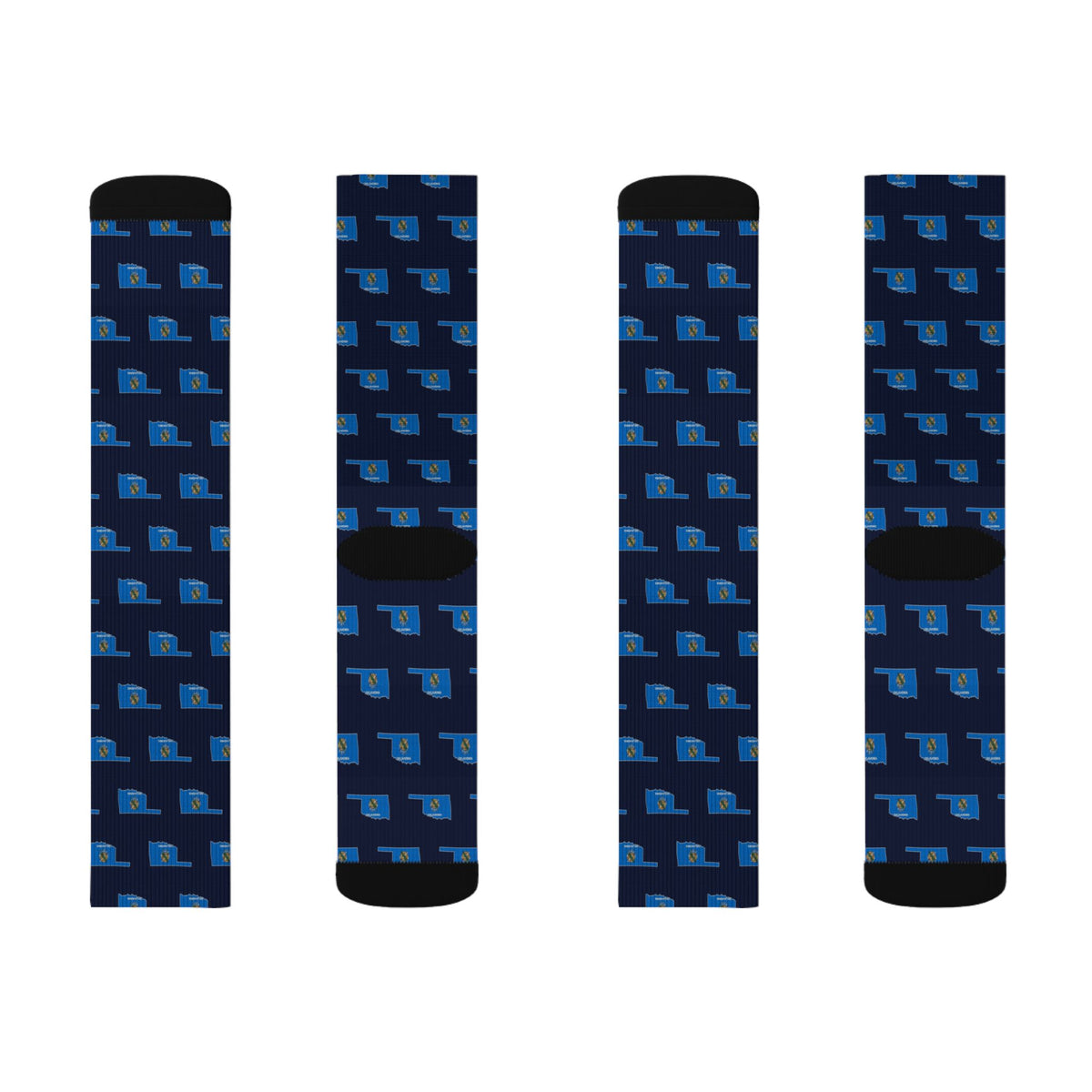 Oklahoma Mission Flag Map Socks