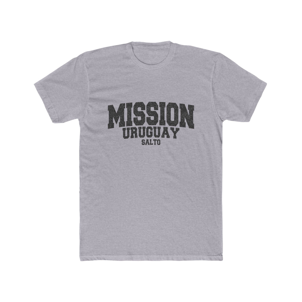 Uruguay Salto Mission T-Shirt in Heather Grey, front view