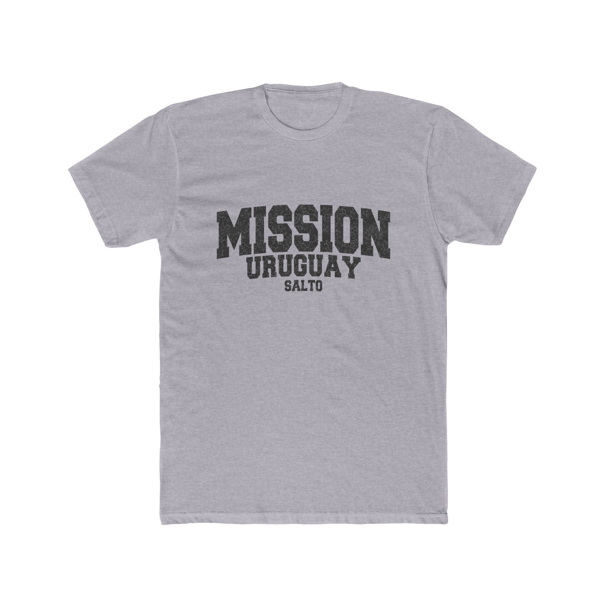 Uruguay Salto Mission T-Shirt in Heather Grey, front view