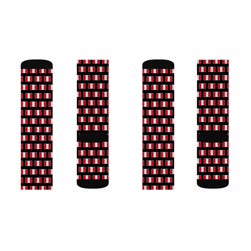 Peru Mission Flag Socks