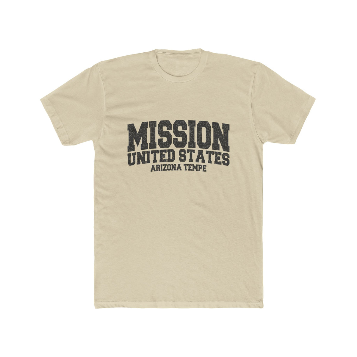 Arizona Tempe Mission T-Shirt in Solid Cream, front view