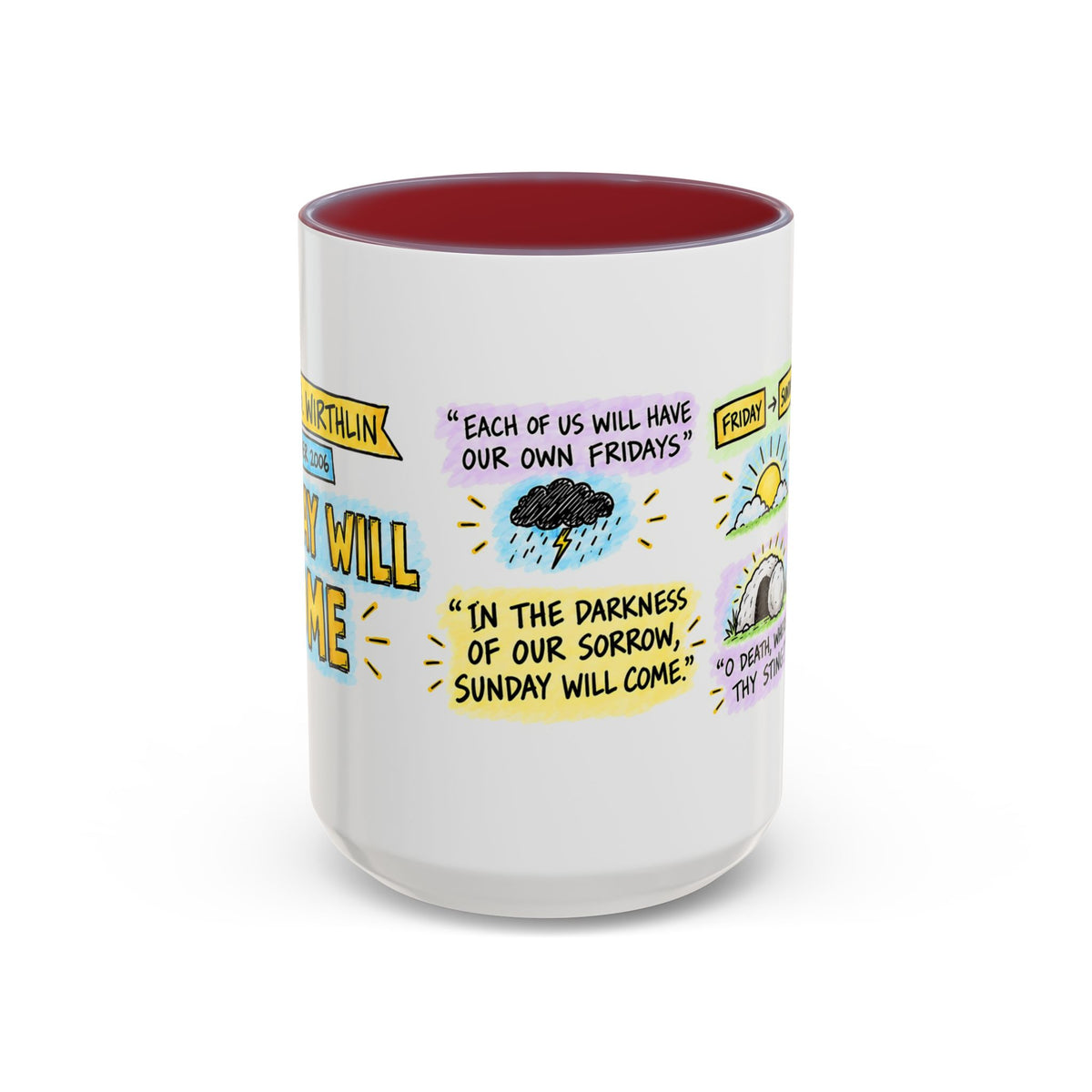 Sunday Will Come Sketch Note Mug — Joseph B. Wirthlin