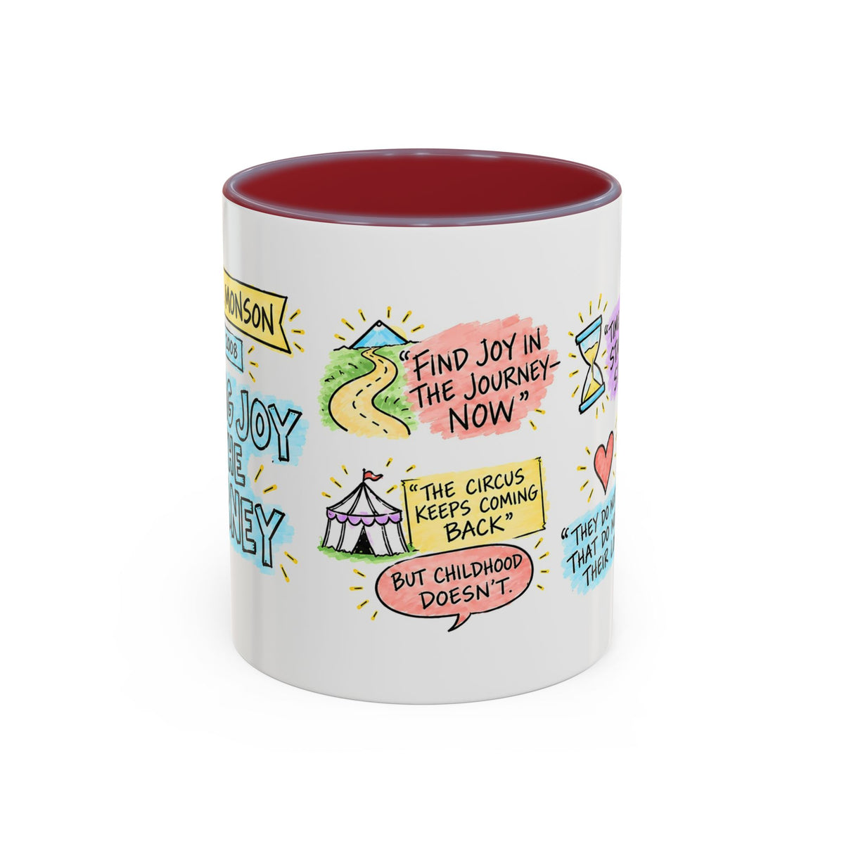 Finding Joy in the Journey Sketch Note Mug — Thomas S. Monson