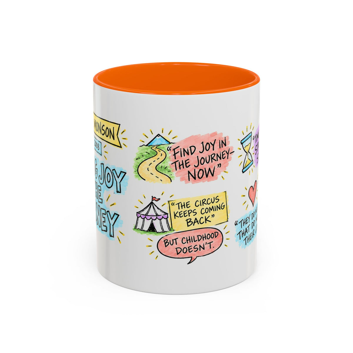 Finding Joy in the Journey Sketch Note Mug — Thomas S. Monson
