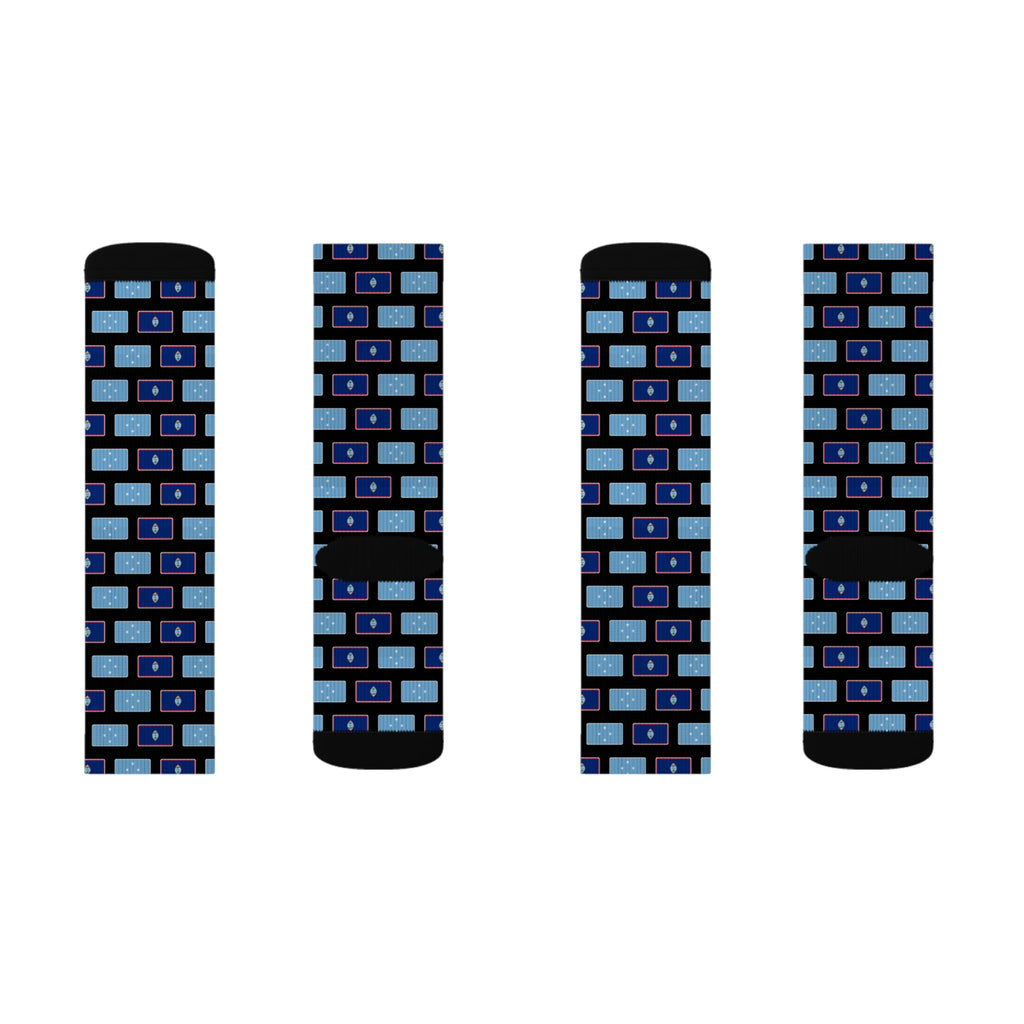 Micronesia Guam Mission Flag Socks