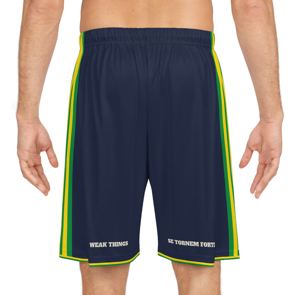 Brazil Londrina Mission Basketball Shorts, worn, back view