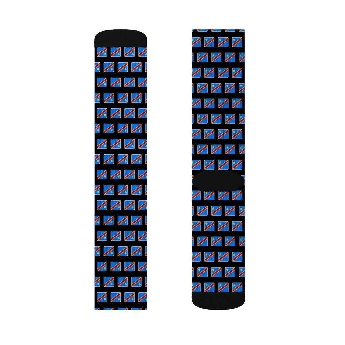 Democratic Republic of the Congo Mission Flag Socks