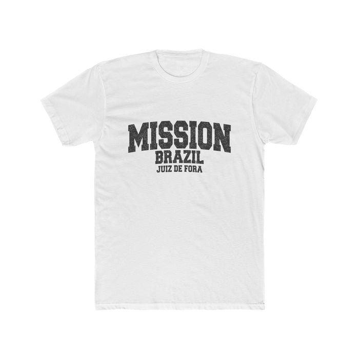 Brazil Juiz de Fora Mission T-Shirt in Solid White, front view