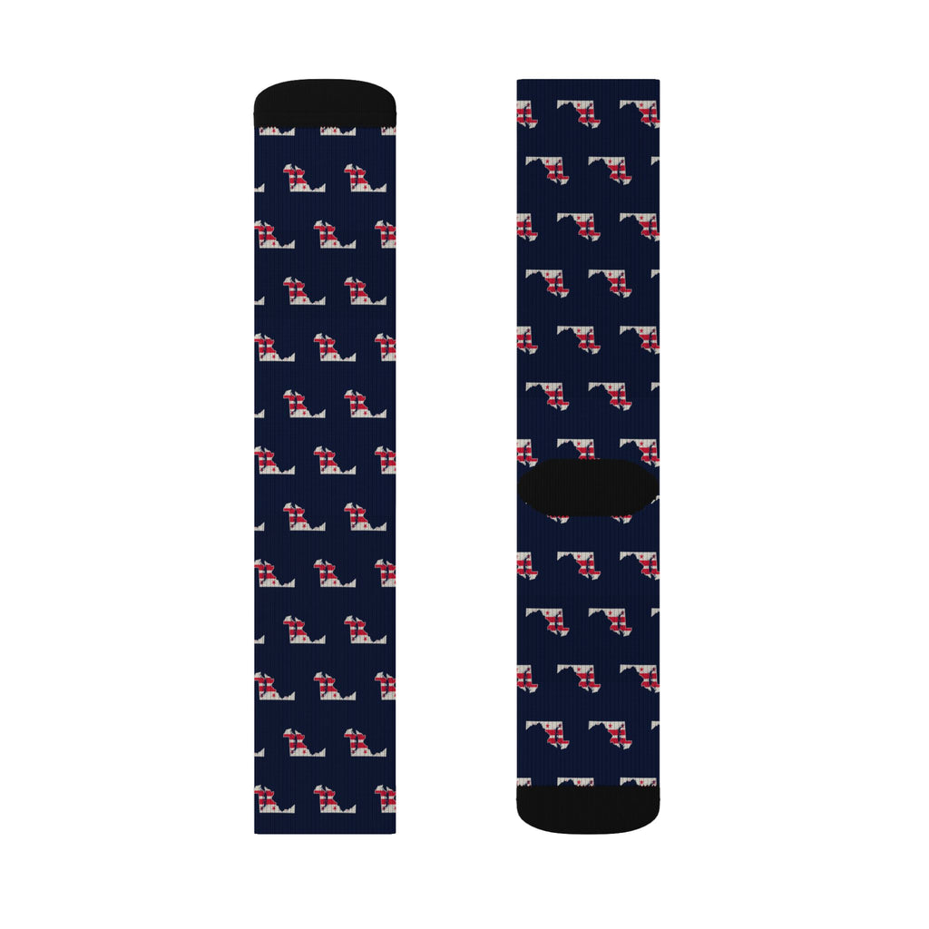 Washington DC North Mission Flag Map Socks