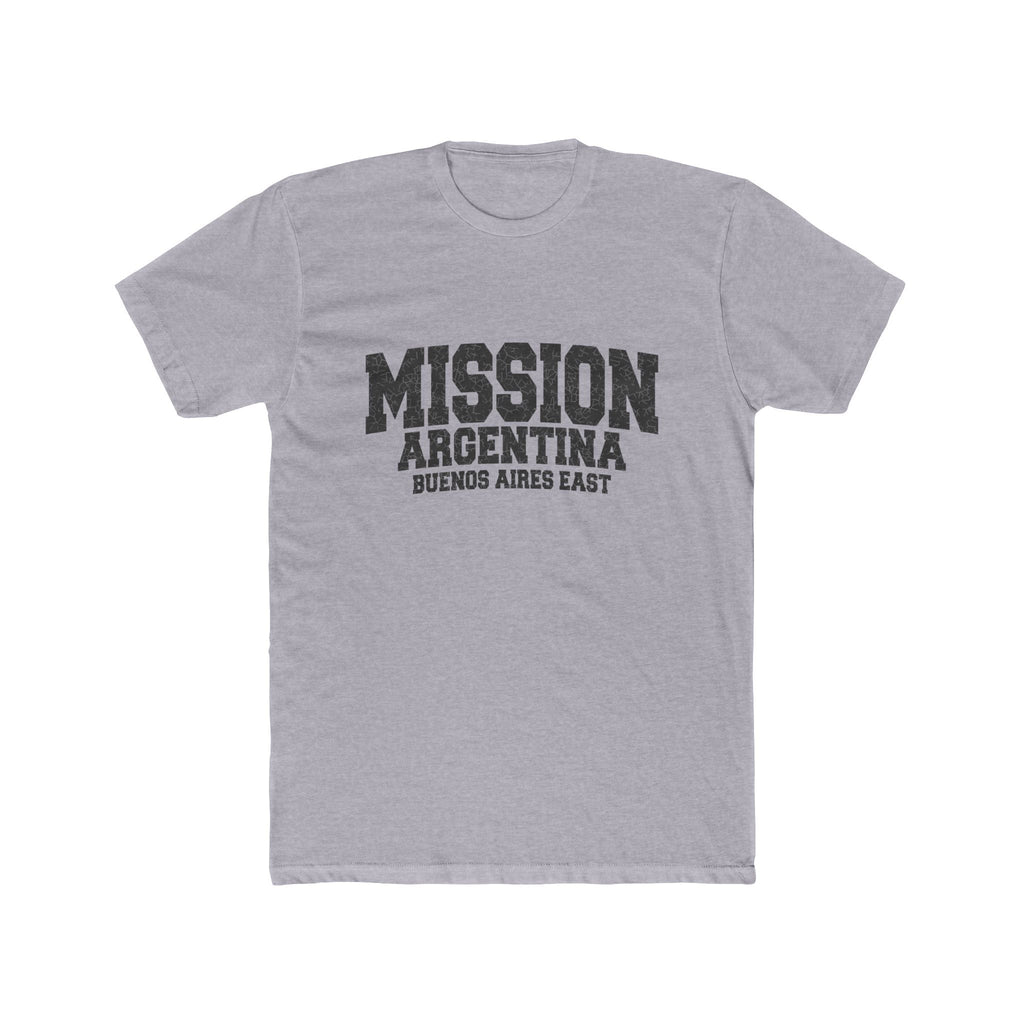 Argentina Buenos Aires East Mission T-Shirt in Heather Grey, front view