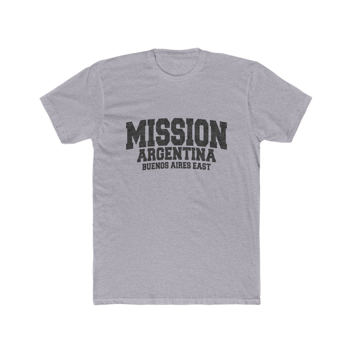 Argentina Buenos Aires East Mission T-Shirt in Heather Grey, front view