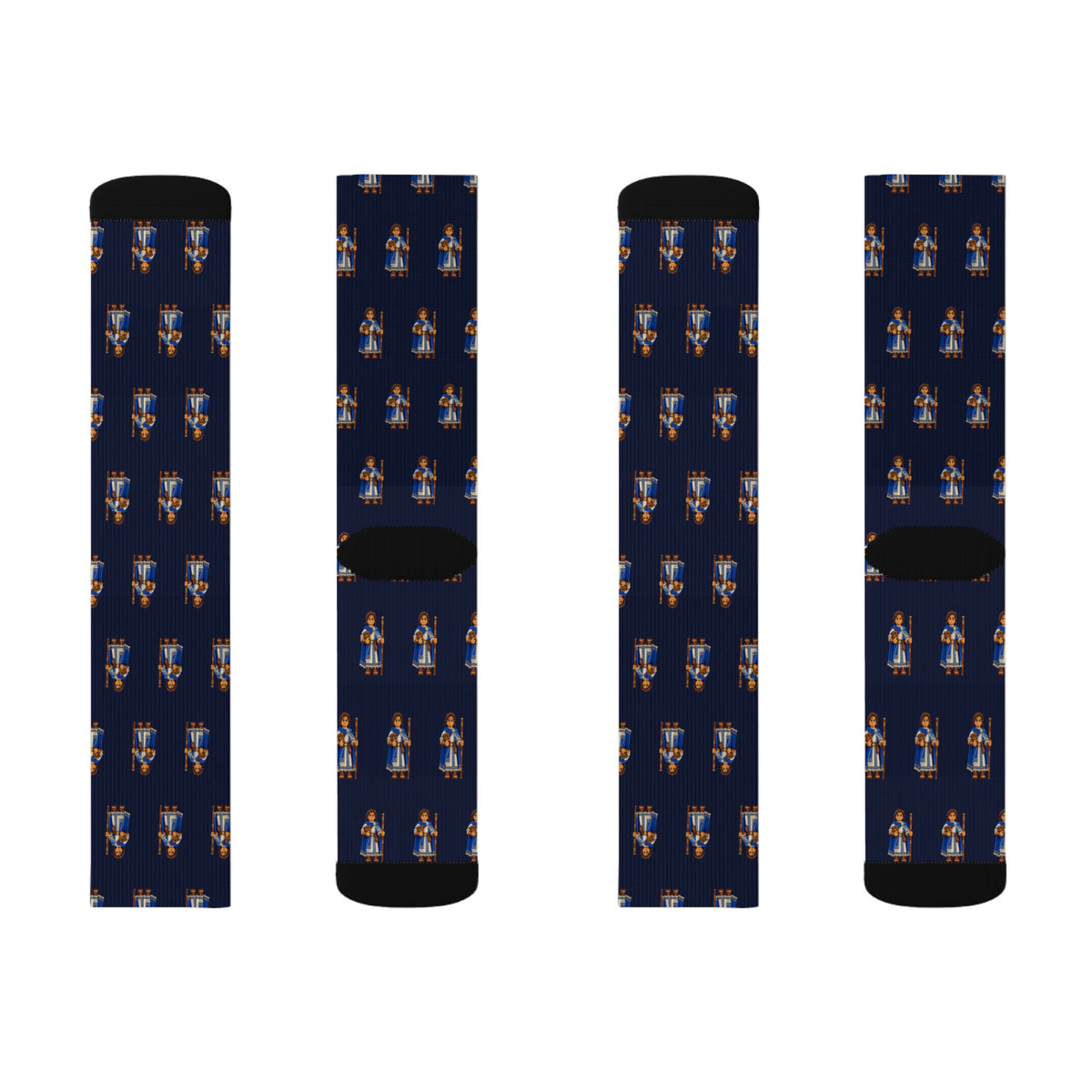 Lehi (son of Helaman) Brick Chess crew socks by Weak Things view 2