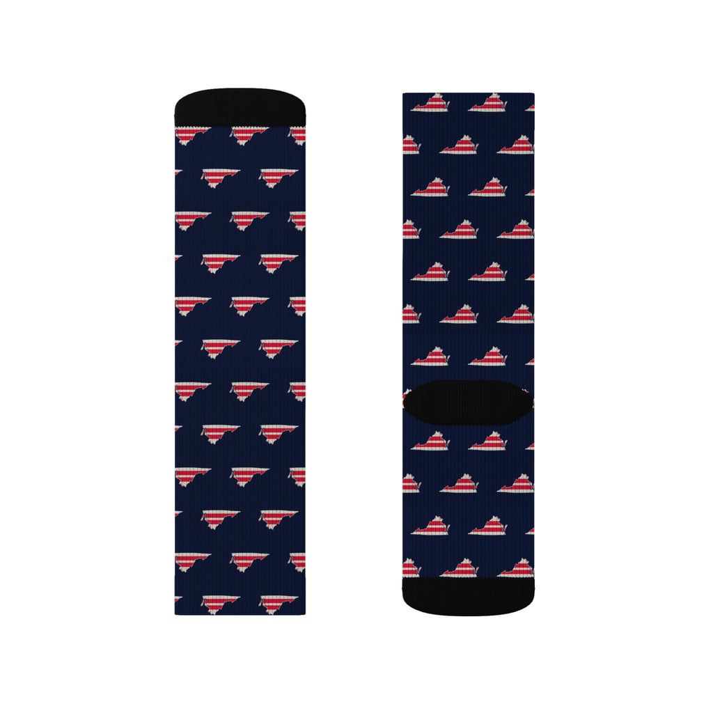 Washington DC South Mission Flag Map Socks