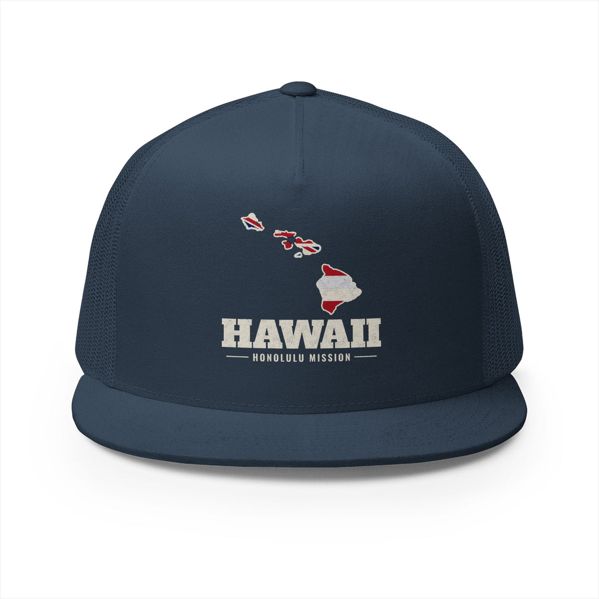 Hawaii Honolulu Mission Flag Map Trucker Hat