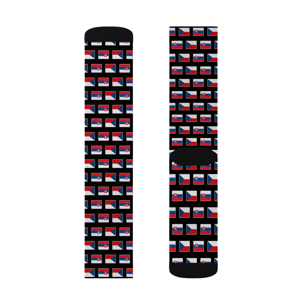 Czech/Slovak Mission Flag Socks
