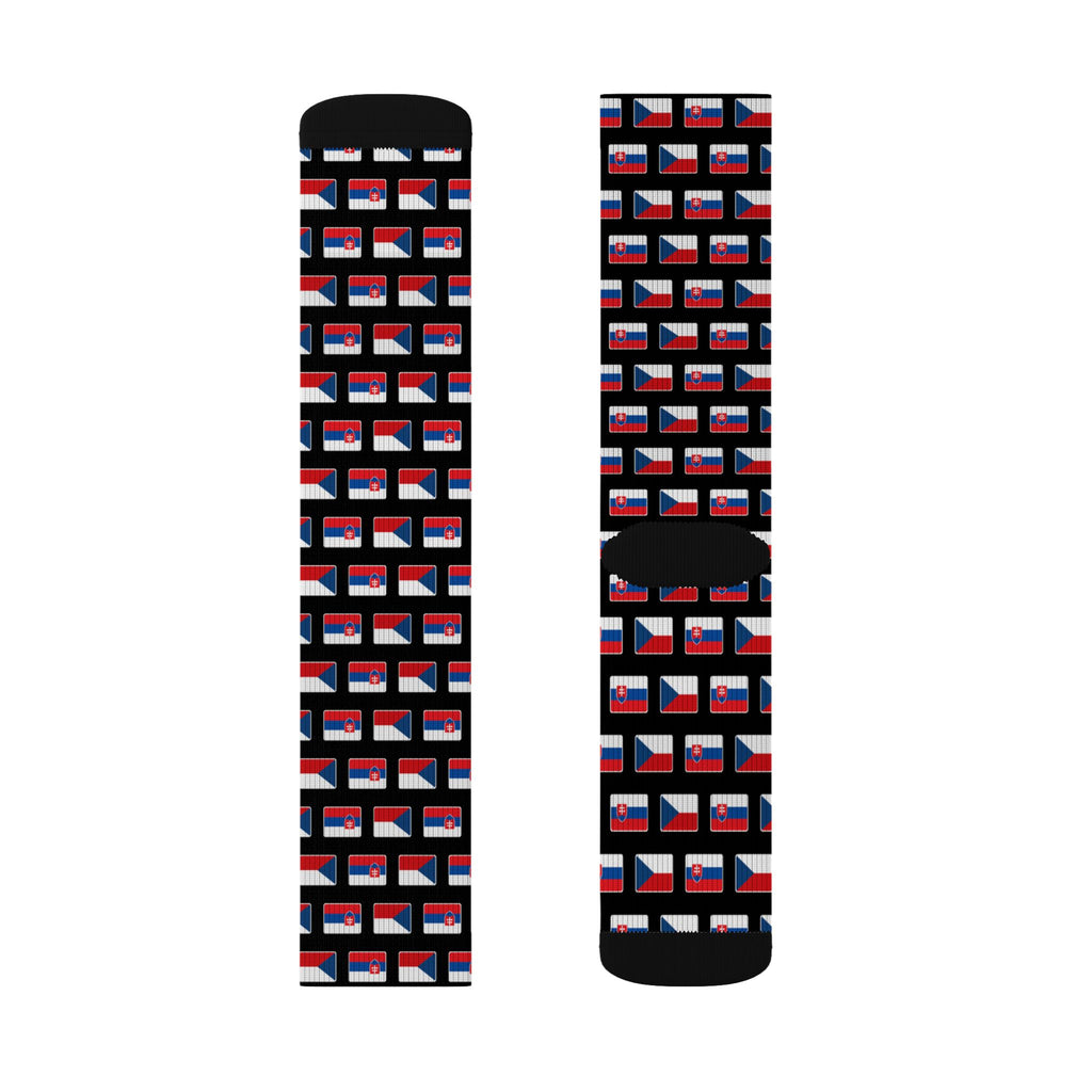 Czech/Slovak Mission Flag Socks