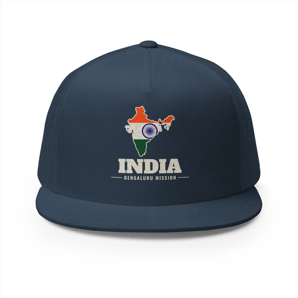 India Bengaluru Mission Flag Map Trucker Hat