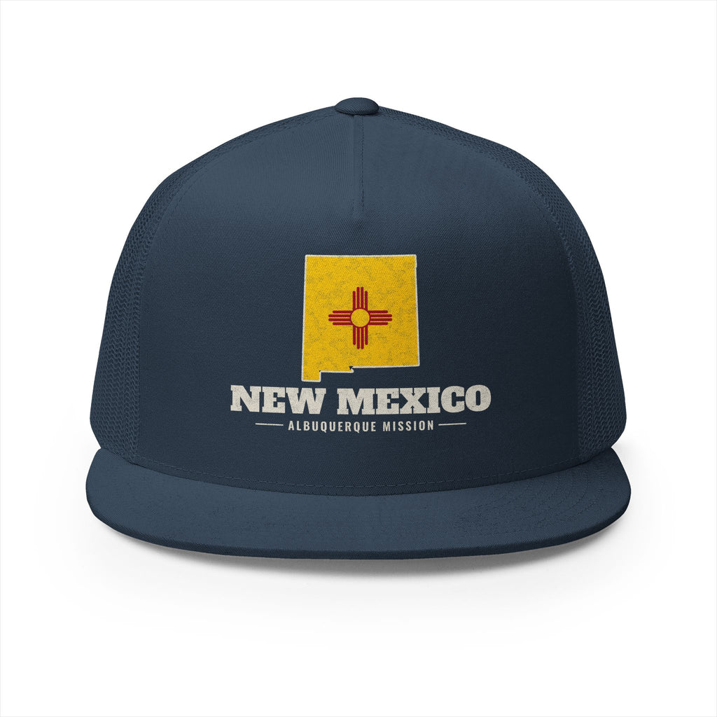New Mexico Albuquerque Mission Flag Map Trucker Hat
