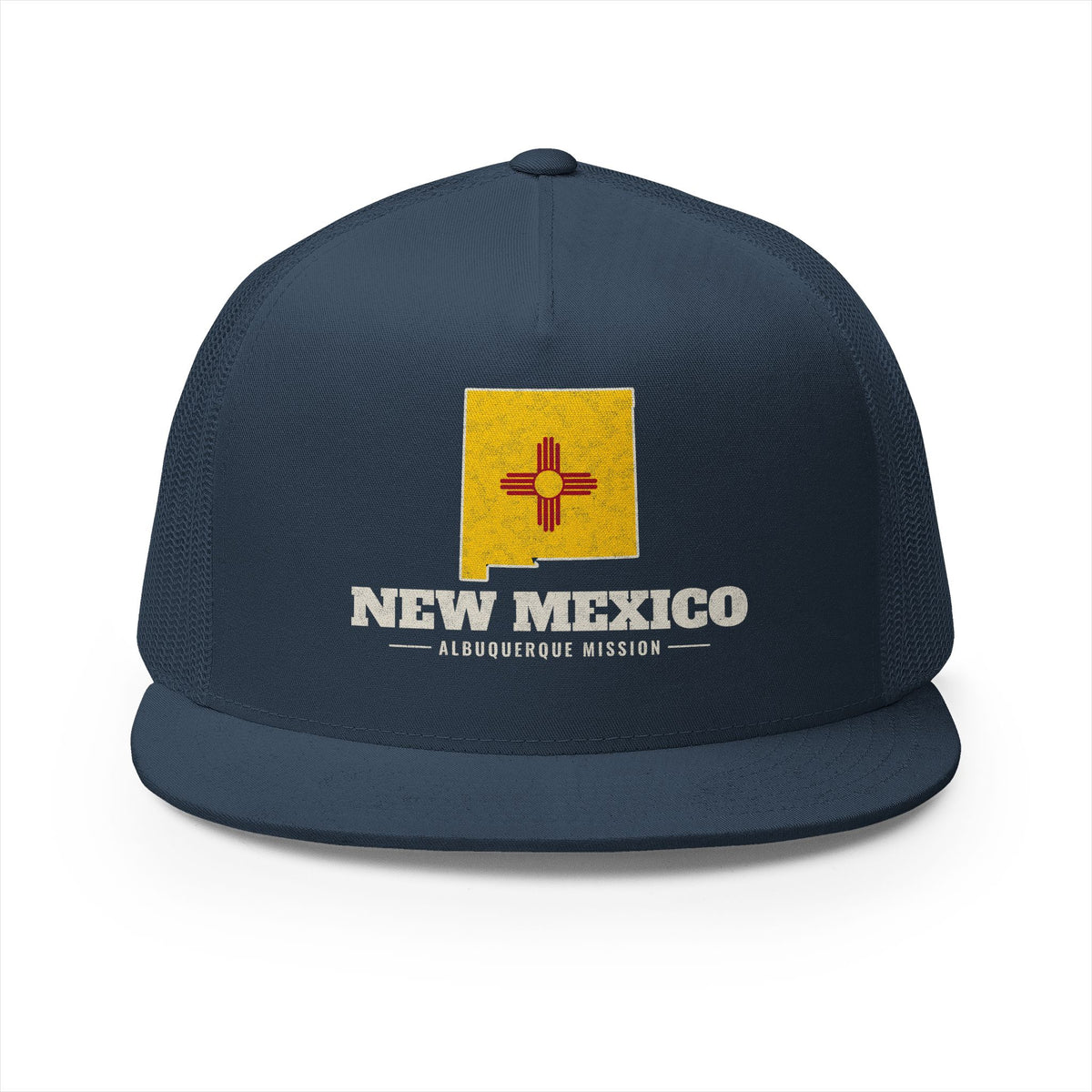 New Mexico Albuquerque Mission Flag Map Trucker Hat