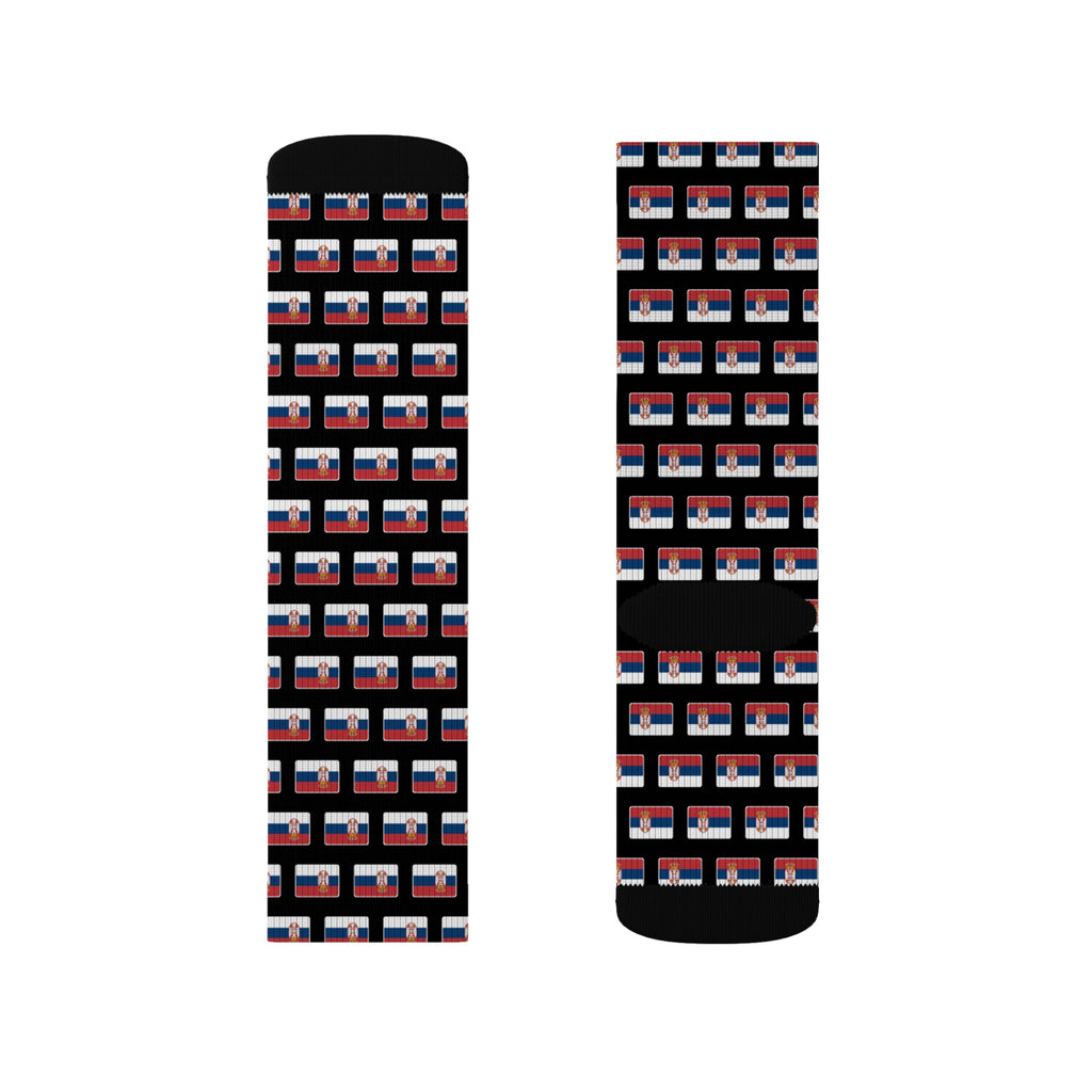 Serbia Mission Flag Socks