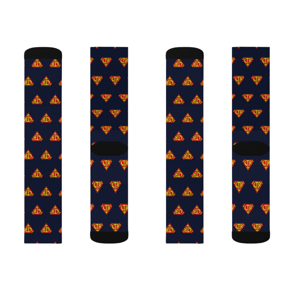 CTR Choose the Right Superhero crew socks by Weak Things view 4