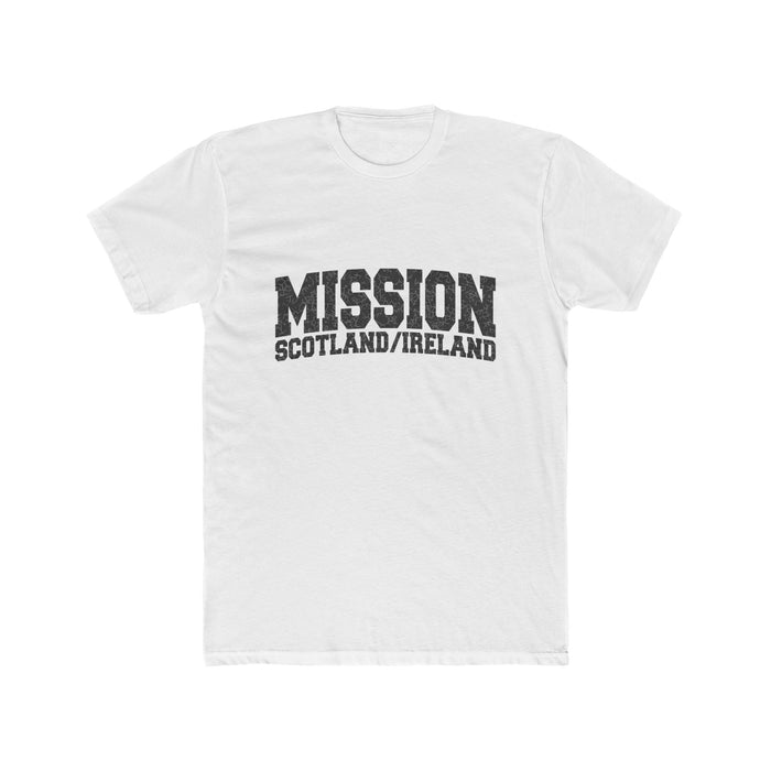 Scotland/Ireland Mission T-Shirt in Solid White, front view