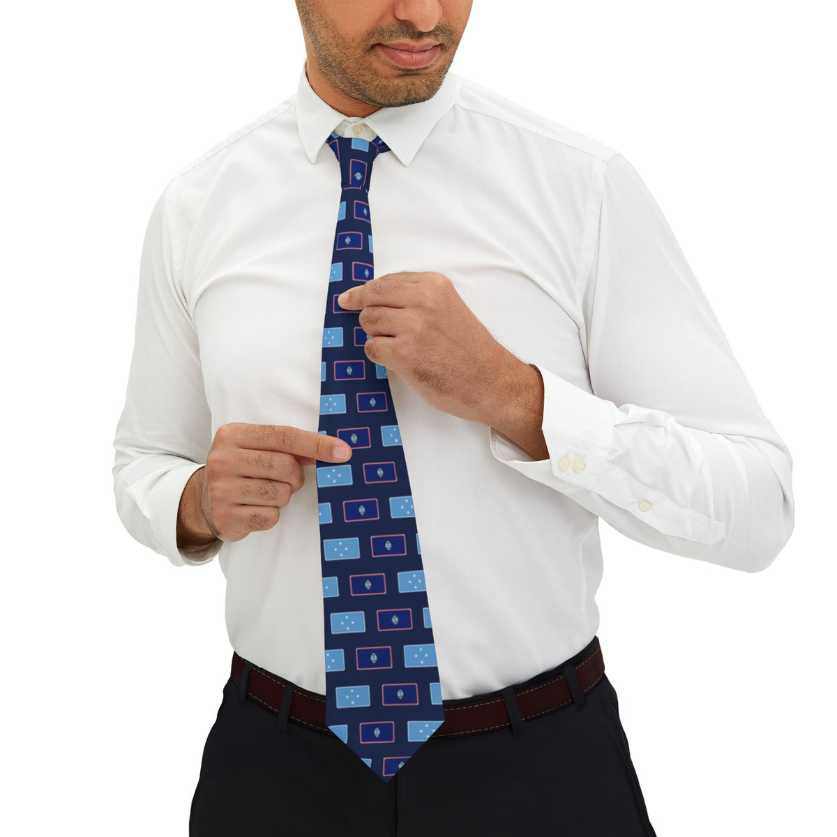 Micronesia Guam Mission Flag Tie