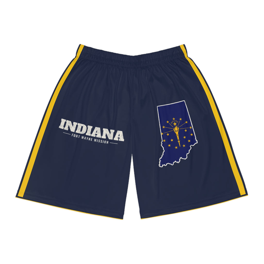 Indiana Fort Wayne Mission Basketball Shorts, front view
