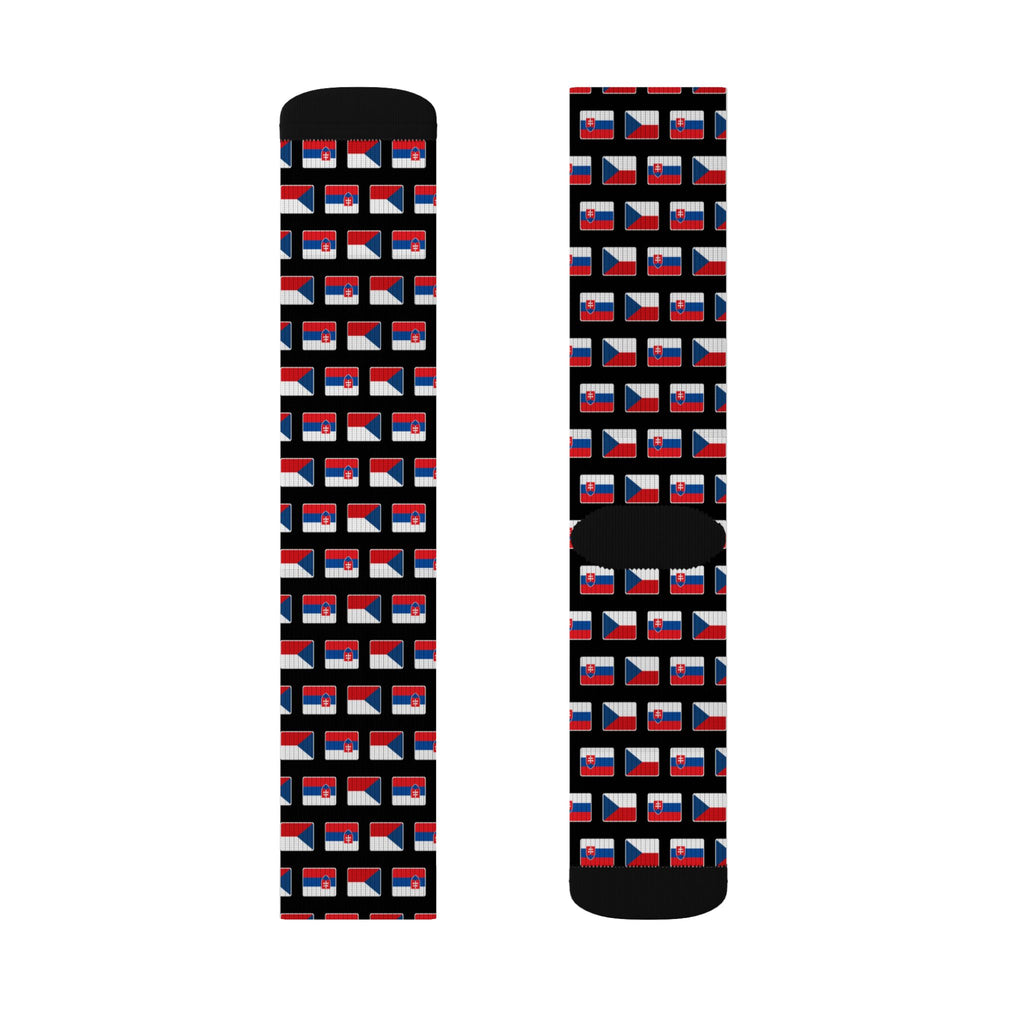 Czech/Slovak Mission Flag Socks
