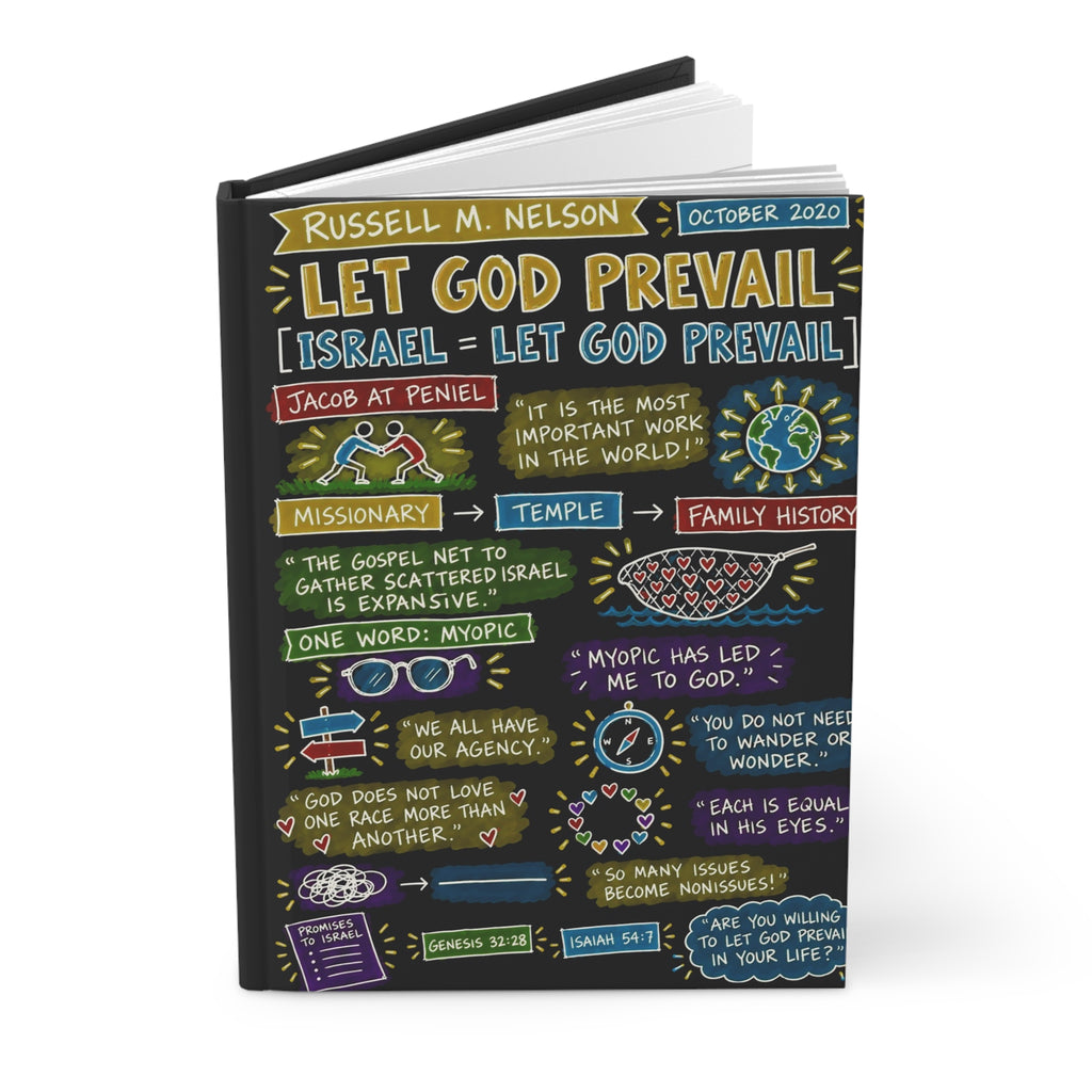 Let God Prevail Sketch Note Journal — Russell M. Nelson