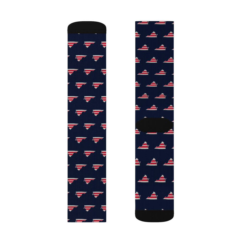 Washington DC South Mission Flag Map Socks