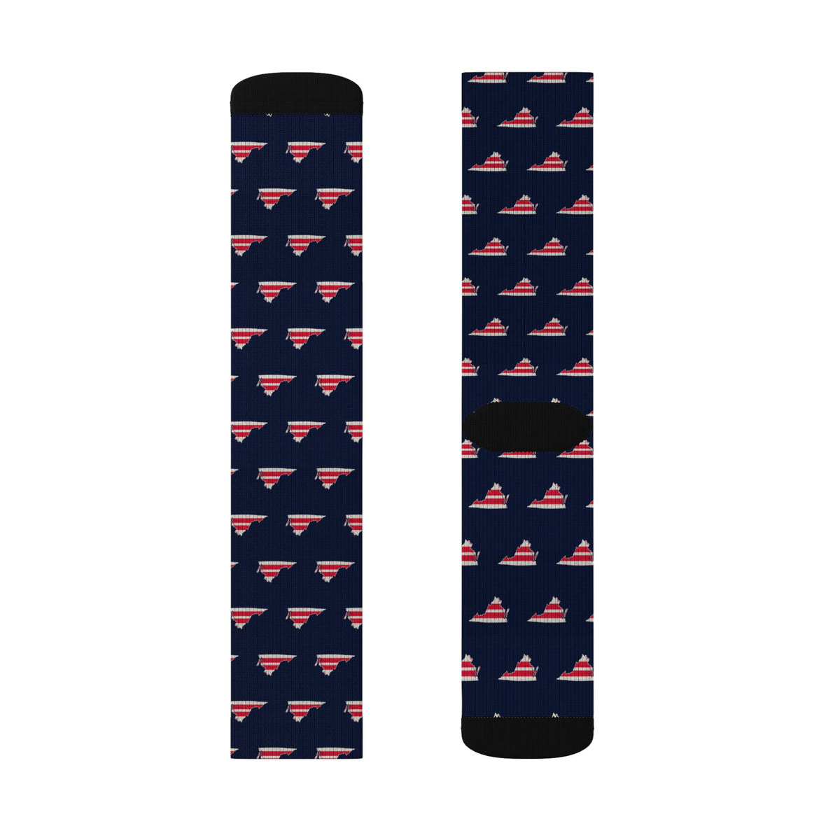 Washington DC South Mission Flag Map Socks