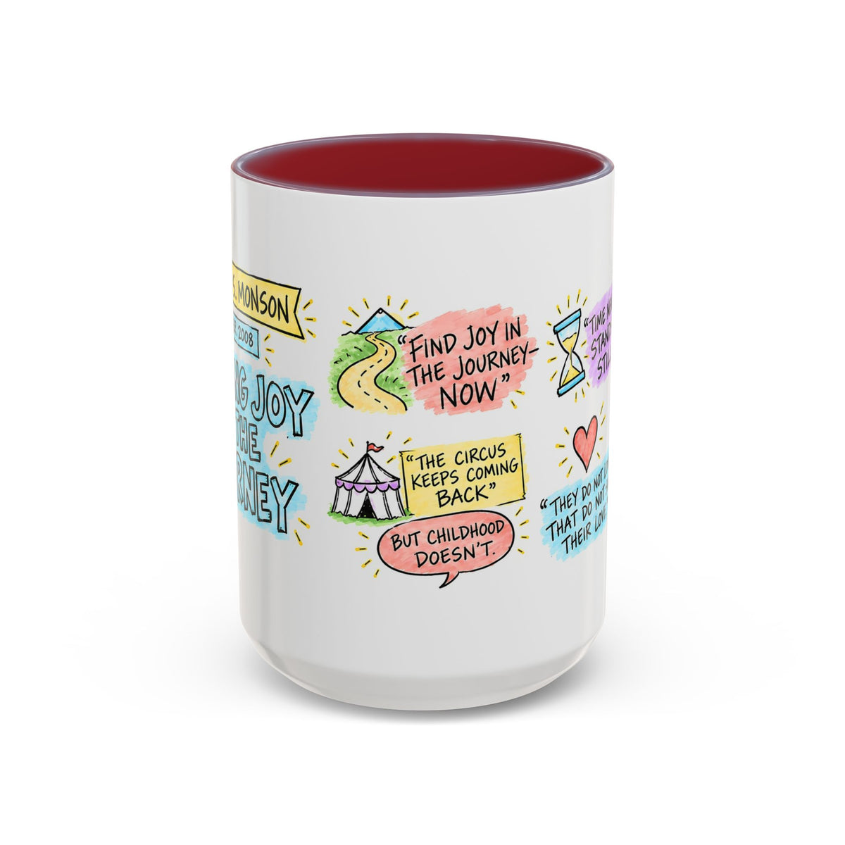 Finding Joy in the Journey Sketch Note Mug — Thomas S. Monson