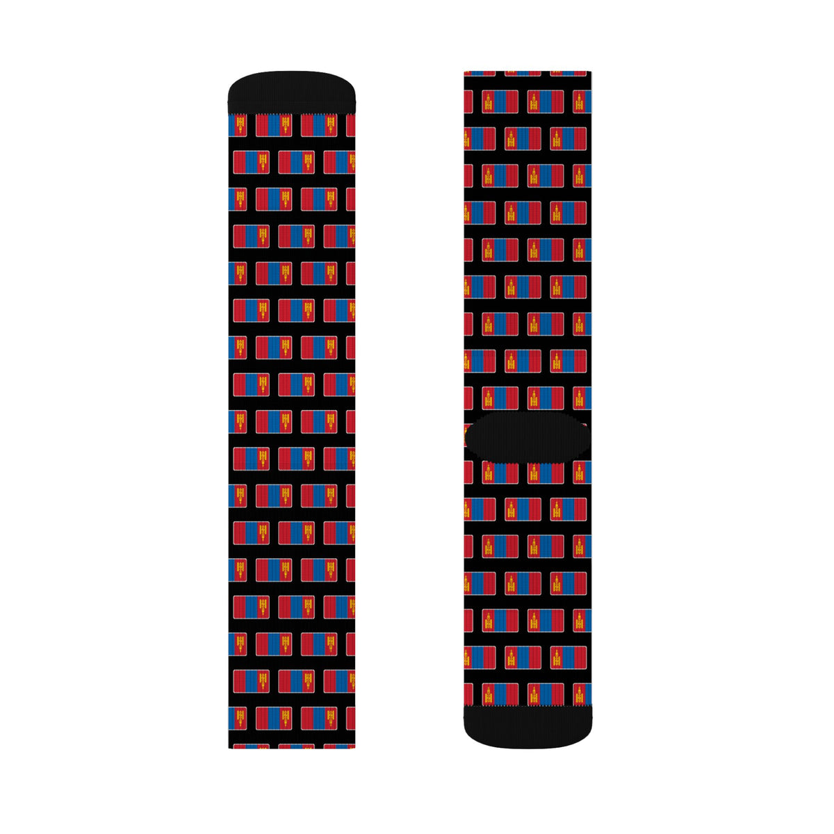 Mongolia Mission Flag Socks
