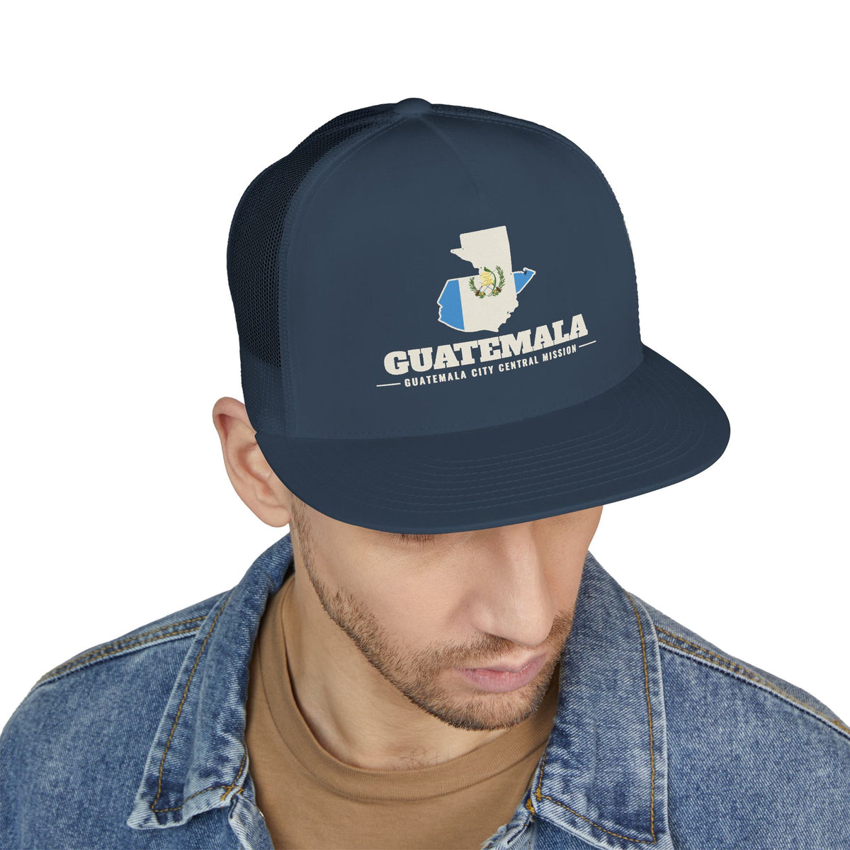 Guatemala Guatemala City Central Mission Flag Map Trucker Hat