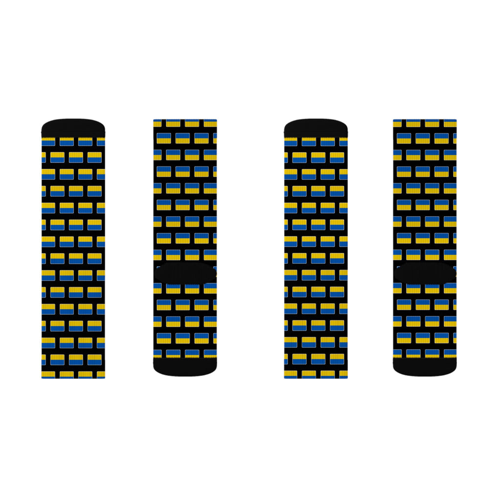 Ukraine Mission Flag Socks