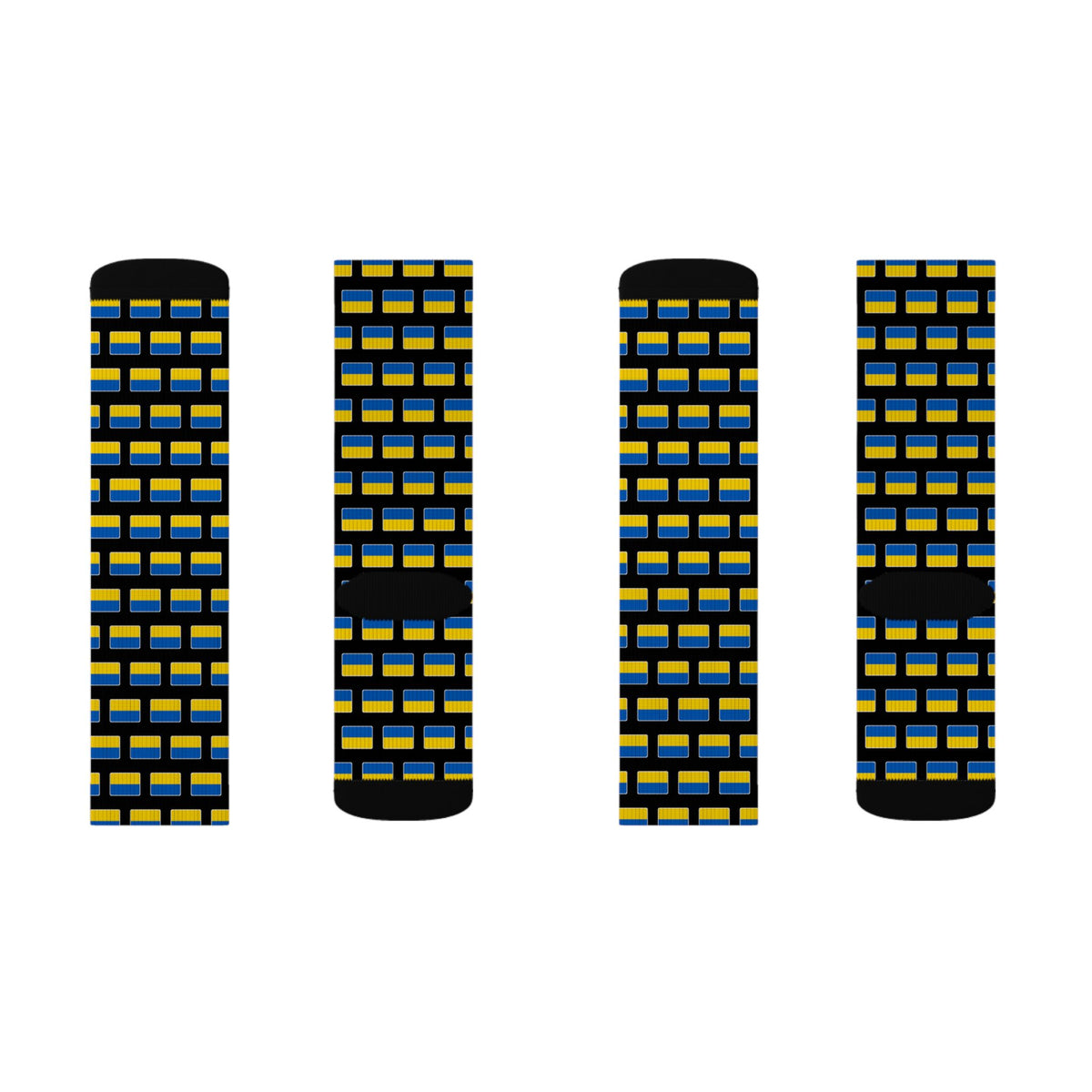 Ukraine Mission Flag Socks