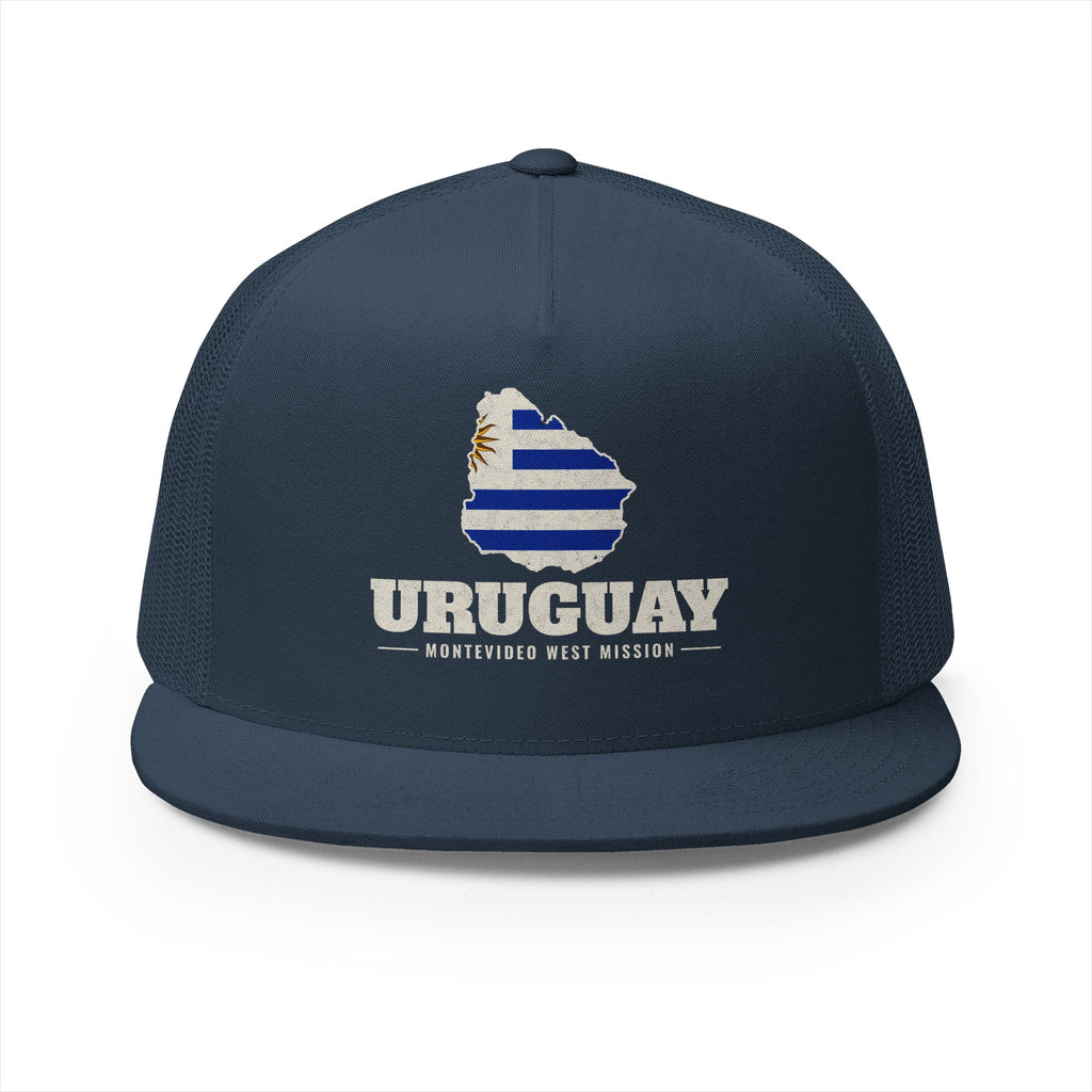 Uruguay Montevideo West Mission Flag Map Trucker Hat