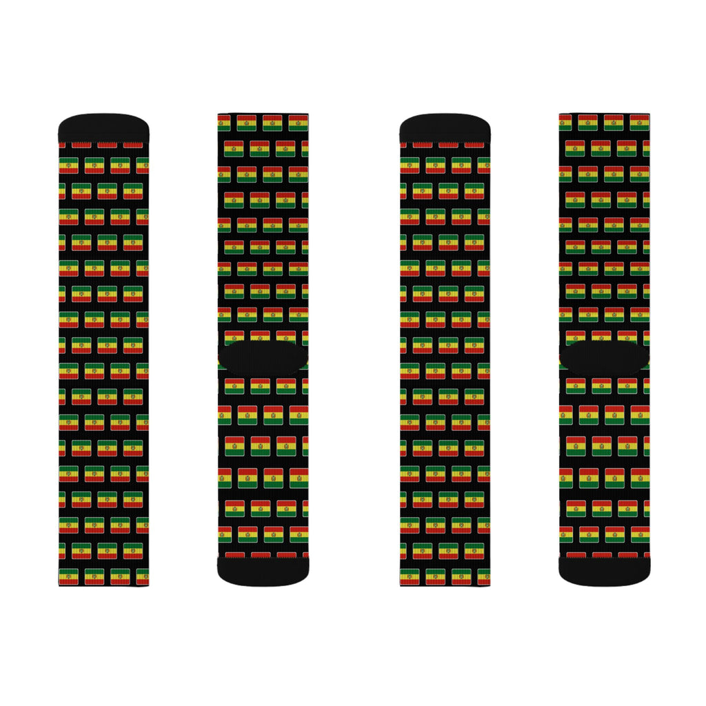 Bolivia Mission Flag Socks