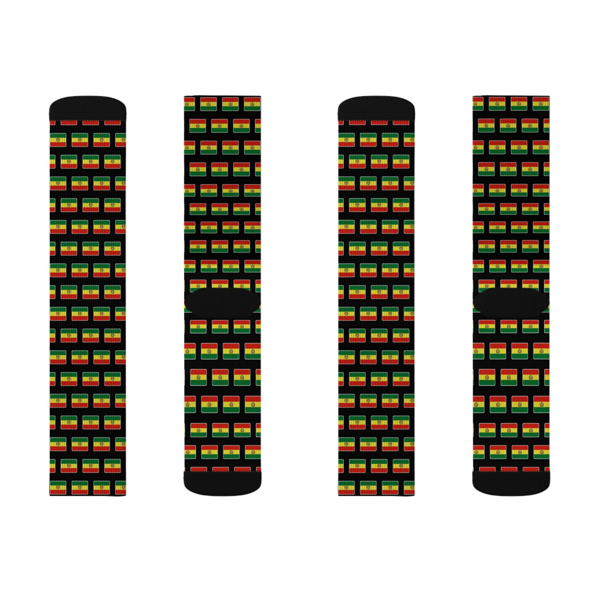 Bolivia Mission Flag Socks