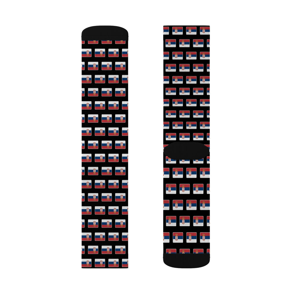 Serbia Mission Flag Socks