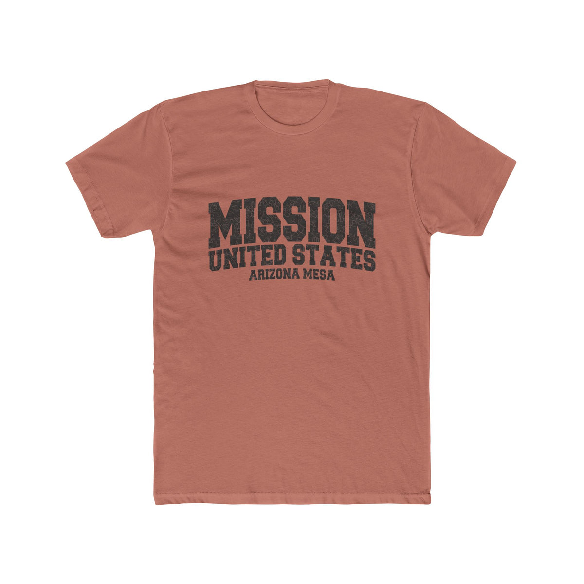 Arizona Mesa Mission T-Shirt in Solid Desert Pink, front view