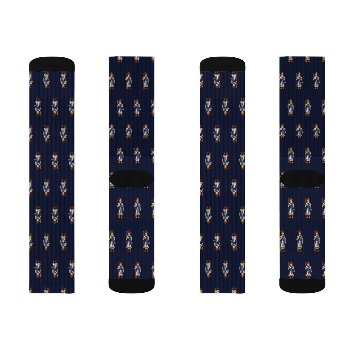 Joseph (son of Lehi) Brick Chess crew socks by Weak Things view 2