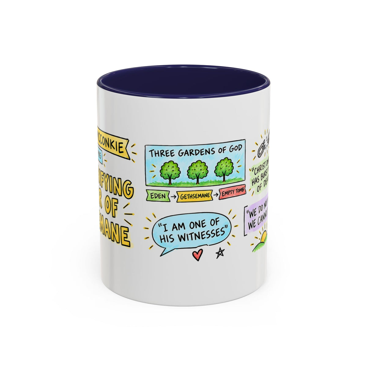 The Purifying Power of Gethsemane Sketch Note Mug — Bruce R. McConkie