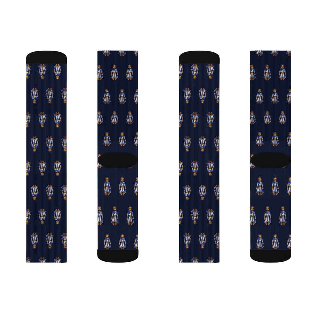 Shule Brick Chess crew socks by Weak Things view 2