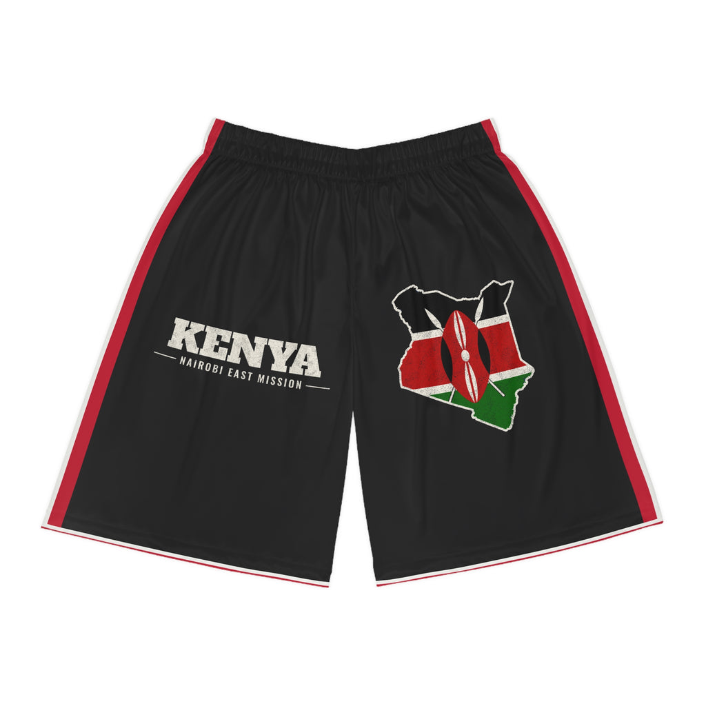 Kenya Nairobi East Mission Basketball Shorts, front view