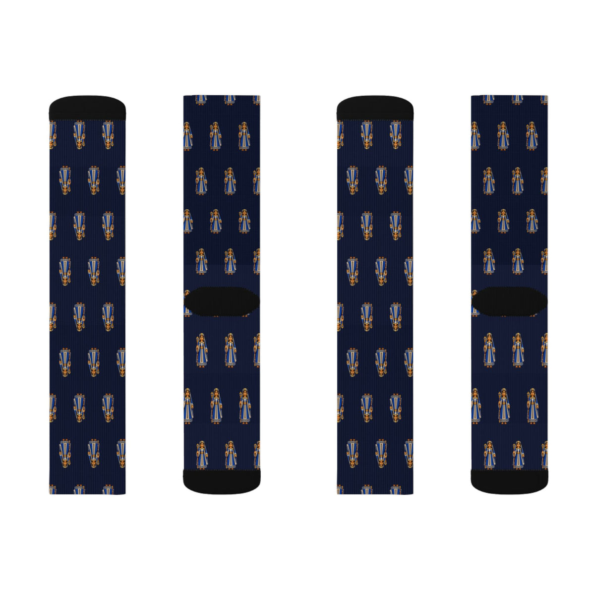 The Queen (Lamoni's Wife) Brick Chess crew socks by Weak Things view 2
