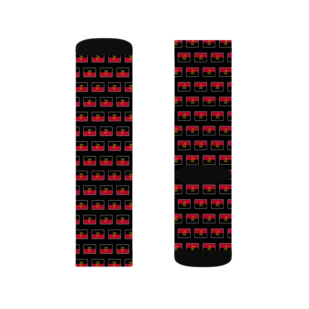 Angola Mission Flag Socks